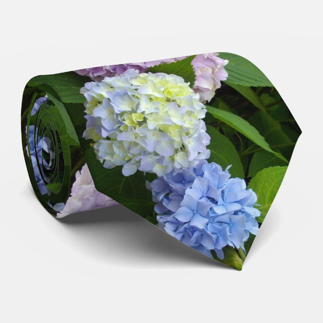 Hydrangeas Krawatte (Gerollt)