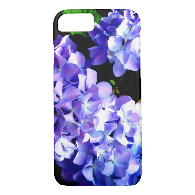 Hydrangeas, lila blauer Blume Case-Mate iPhone Hülle (Rückseite)
