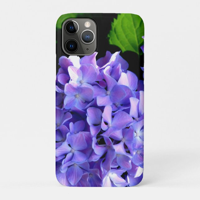 Hydrangeas, lila blauer Blume Case-Mate iPhone Hülle (Rückseite)