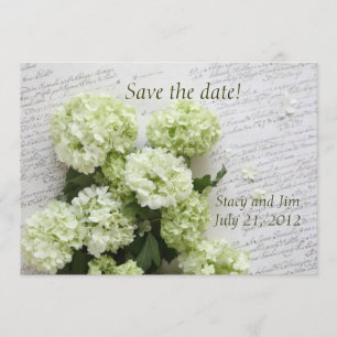 Hydrangeas mit Skripten Save the Date