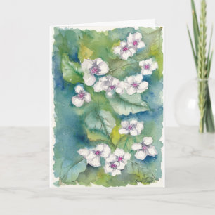 Hydrangeas Muttertag Wasserfarbkarte  Karte