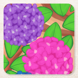 Hydrangeas Rechteckiger Pappuntersetzer