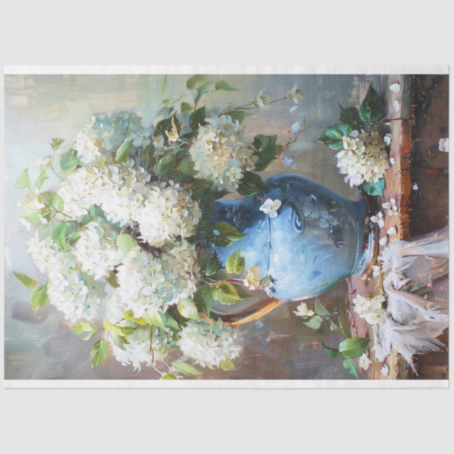 Hydrangeas Seidenpapier (Vorderseite)