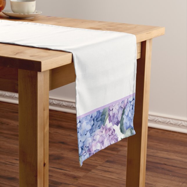 Hydrangeas Table Runner Großer Tischläufer (Beispiel)