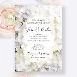 Hydrangeas Wasserfarbenfeier des Lebens Einladung