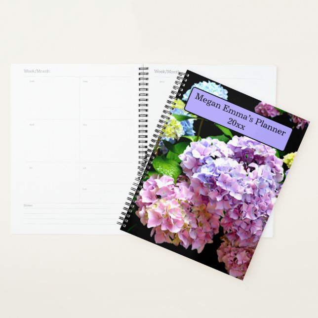 Hydrangegarten, rosa, blau, lila Blumenmutter Planer (Anzeige)