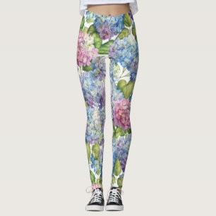 Hydrangen in Bloom Leggings