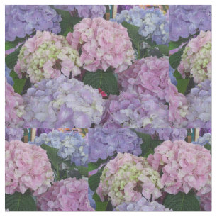 Hydrangia lila blaues Rosa Stoff