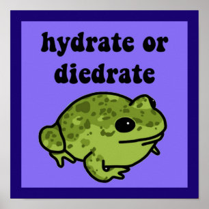 Hydrat- oder Diedratfrosch Poster
