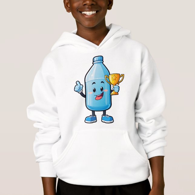 Hydration Champion - Trophäe Flasche Power Hoodie (Vorderseite)
