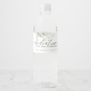 Hydration für die Feier - Hochzeit im Grünen Wasserflaschenetikett