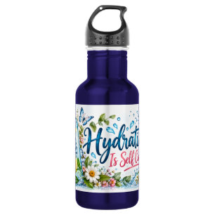 Hydration ist Selbstfürsorge Wasserflasche