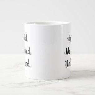 Hydratisierte, moisturisierte, störungsfreie, lust Jumbo-Tasse