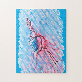 Hydratisierter Flamingo Puzzle
