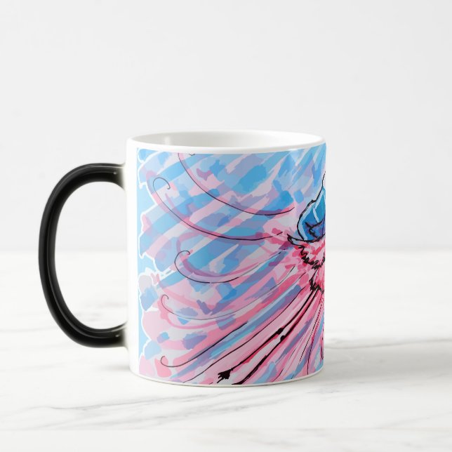 Hydratisierter Flamingo Verwandlungstasse (Links)