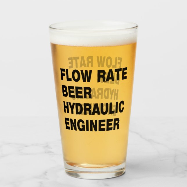 Hydraulik-Ingenieur Glas (Rückseite (gefüllt))