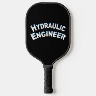 Hydraulik-Ingenieur Wassertröpfchen Pickleball Schläger