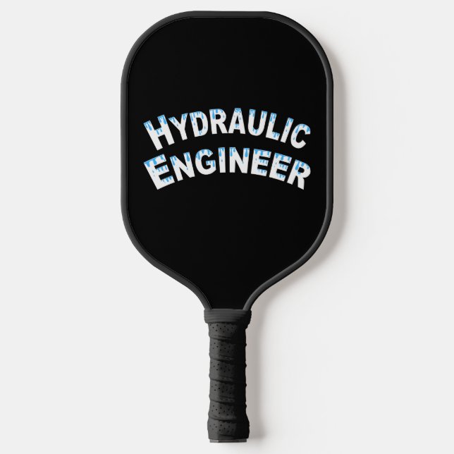 Hydraulik-Ingenieur Wassertröpfchen Pickleball Schläger (Vorderseite)