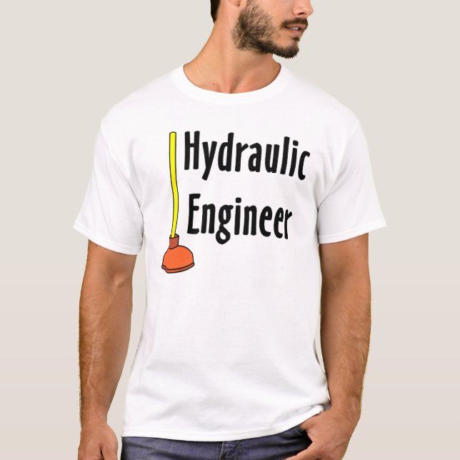 Hydraulik-Ingenieurtoilette T-Shirt (Vorderseite)