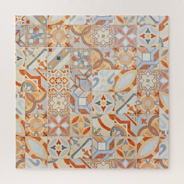 Hydraulische Zementfliesen: Mosaik-Trend. Puzzle (Vertikal)