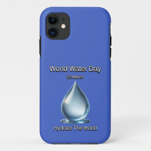 Hydrieren Sie die Welt. Weltwassertag. Case-Mate iPhone Hülle