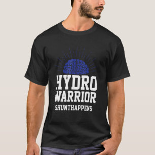 Hydro-Krieger-Shunt passiert Hydrocephalus-blaue R T-Shirt