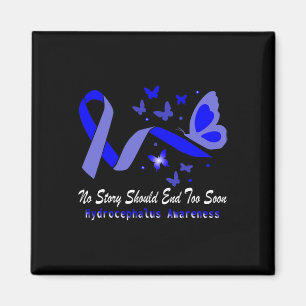 Hydrocephalus Awareness Butterfels Unterstützung B Magnet