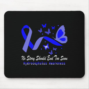 Hydrocephalus Awareness Butterfels Unterstützung B Mousepad