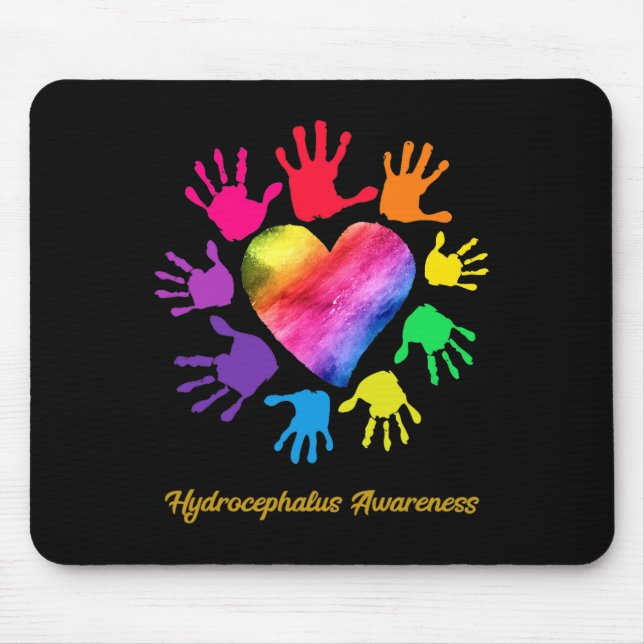 Hydrocephalus Awareness Hands Hydrocephalus Gift Mousepad (Vorne)