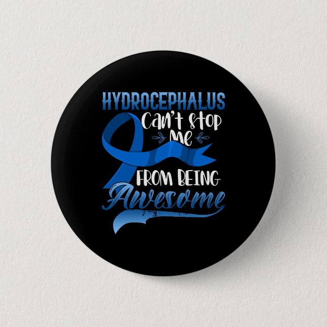 Hydrocephalus Awareness Hydrocephalus Warrior Gif Button (Vorderseite)
