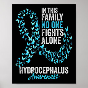 Hydrocephalus Awareness Month Butterfells Light Bl Poster