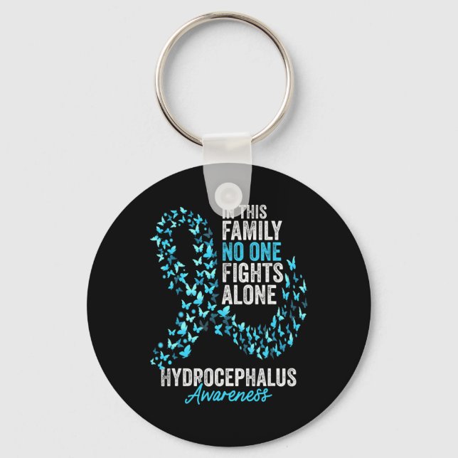 Hydrocephalus Awareness Month Butterfells Light Bl Schlüsselanhänger (Vorderseite)