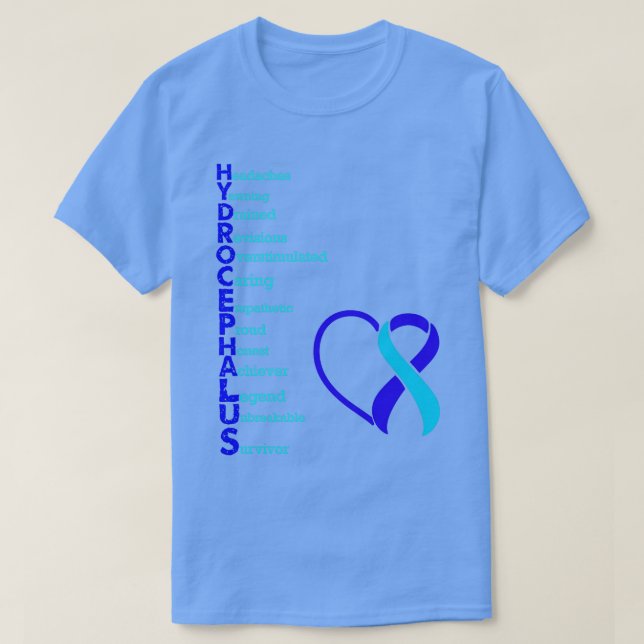 Hydrocephalus Awareness Relating Design T-Shirt (Design vorne)