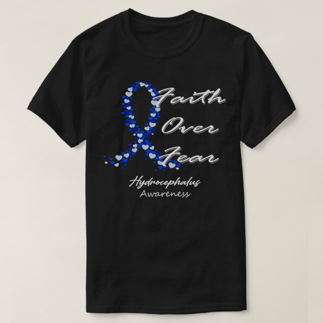 Hydrocephalus Awareness über Angst in dieser Fa T-Shirt (Design vorne)