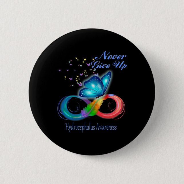 Hydrocephalus-Bewusstsein Button (Vorderseite)