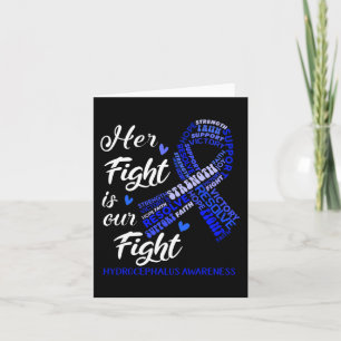Hydrocephalus-Bewusstsein Ihr Kampf ist unser Kamp Karte
