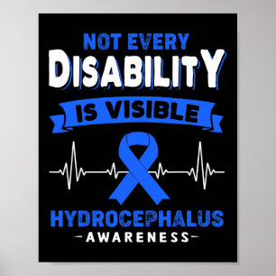 Hydrocephalus-Bewusstsein Nicht jede Behinderung i Poster