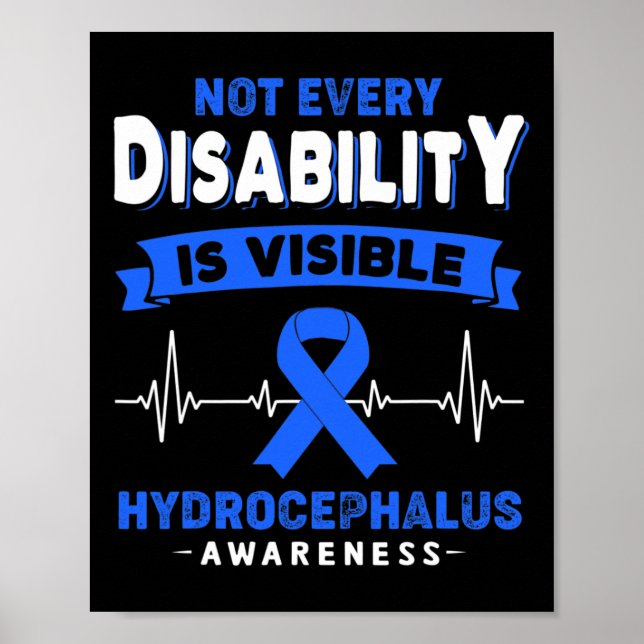 Hydrocephalus-Bewusstsein Nicht jede Behinderung i Poster (Vorne)