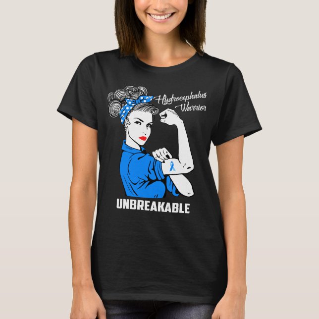 Hydrocephalus-Krieger unzerbrechlich T-Shirt (Vorderseite)