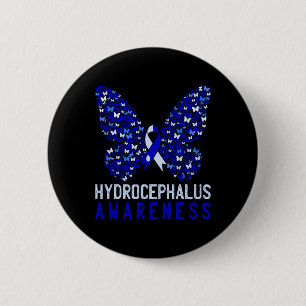 Hydrocephalus-Sensibilisierungsmonat Unterstützung Button