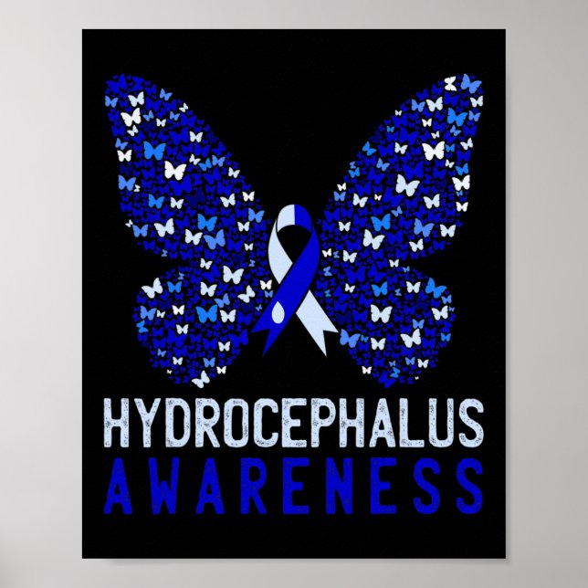 Hydrocephalus-Sensibilisierungsmonat Unterstützung Poster (Vorne)