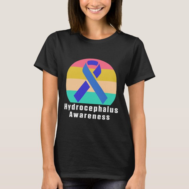 Hydrocephalus Survivor Ärztlicher Sensibilisierung T-Shirt (Vorderseite)