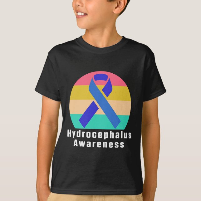 Hydrocephalus Survivor Ärztlicher Sensibilisierung T-Shirt (Vorderseite)