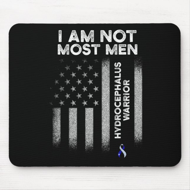 Hydrocephalus Survivor Die meisten Männer Mousepad (Vorne)