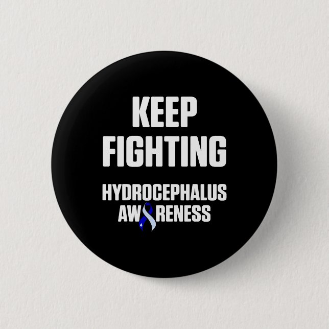Hydrocephalus Survivor Kämpfer für den Sensibilisi Button (Vorderseite)