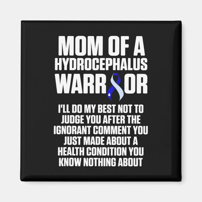 Hydrocephalus Survivor Mama Sensibilisierungskampa Magnet (Vorne)