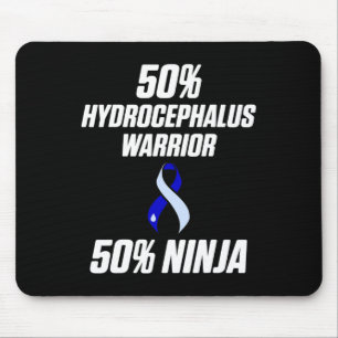 Hydrocephalus Survivor Ninja Awareness Warrior Mousepad