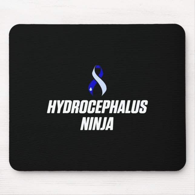 Hydrocephalus Survivor Ninja Sensibilisierungswarr Mousepad (Vorne)