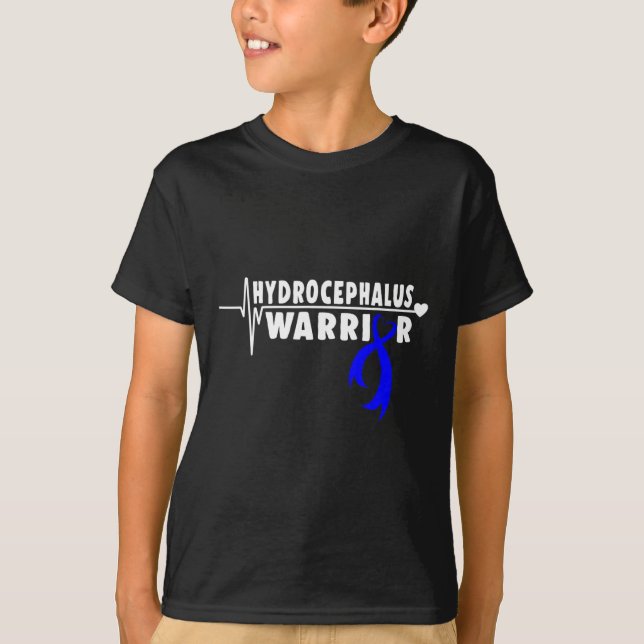 Hydrocephalus Survivor Patient-Sensibilisierungsdi T-Shirt (Vorderseite)