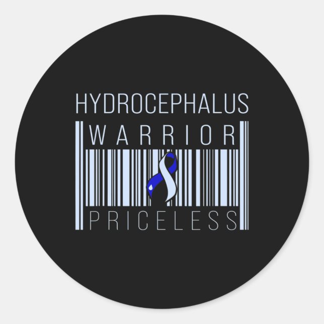 Hydrocephalus Survivor Preisbewusstsein Runder Aufkleber (Vorderseite)